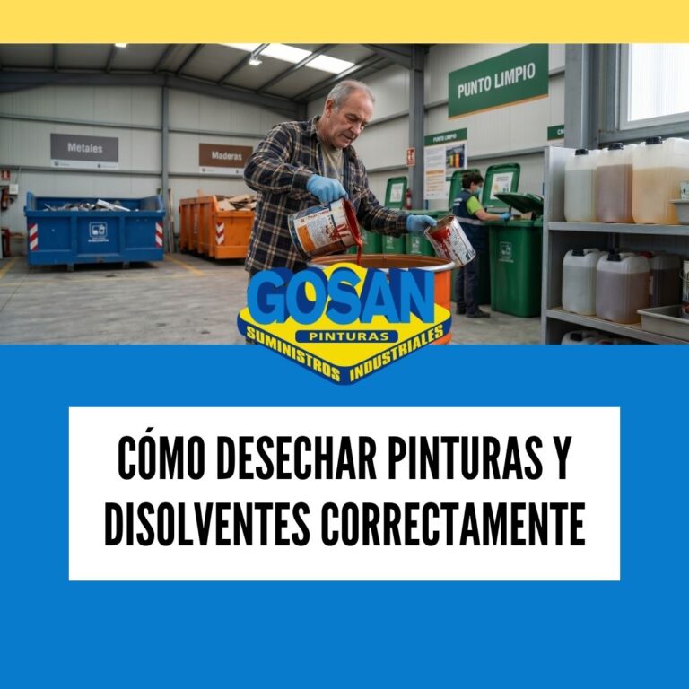Cómo desechar pintura y disolventes correctamente: guía sostenible paso a paso.